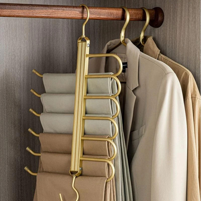 Homeko Aluminum Space Saving Pant Hangers -