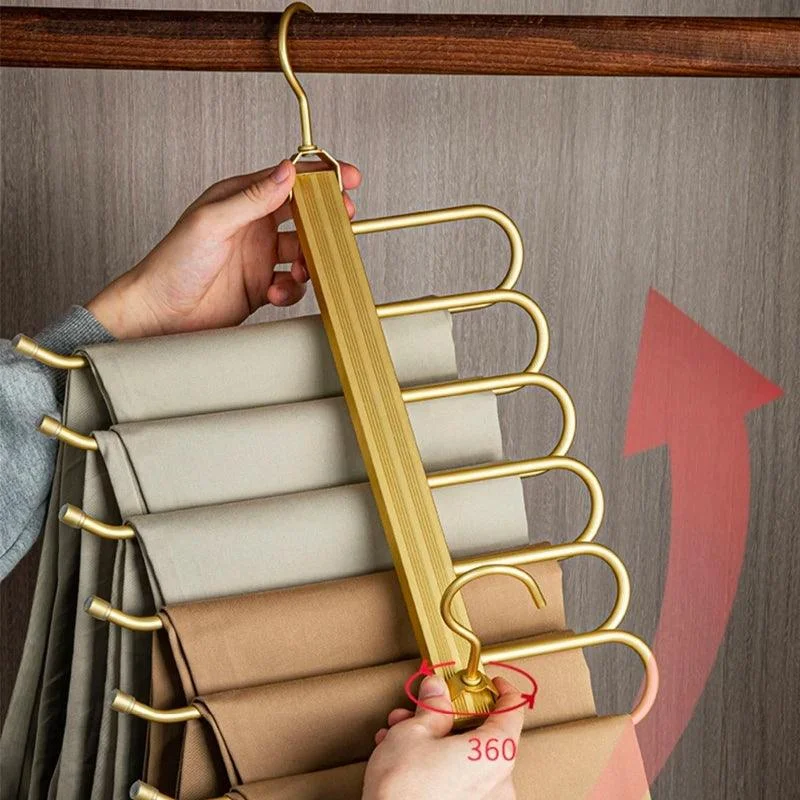 Homeko Aluminum Space Saving Pant Hangers -