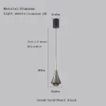 Homeko Aluminum Water Drop Pendant Lamp