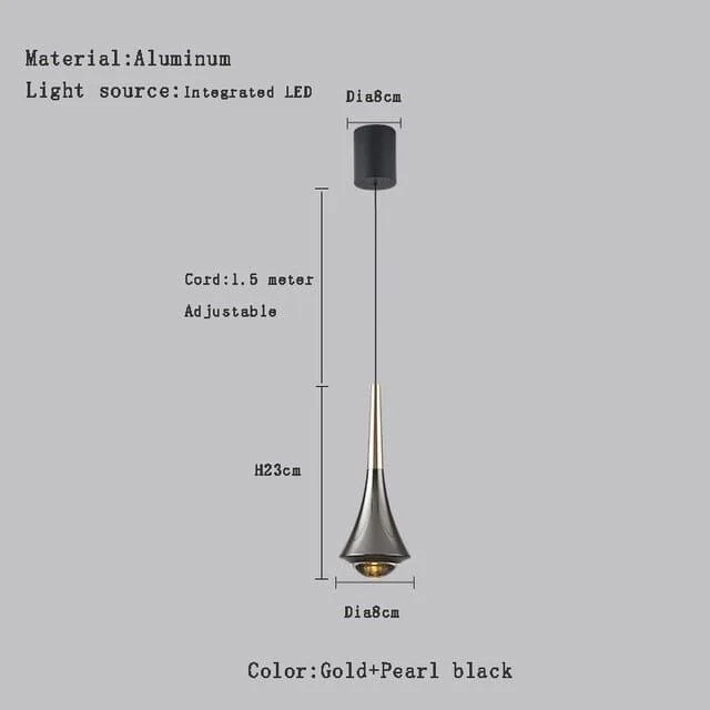 Homeko Aluminum Water Drop Pendant Lamp -