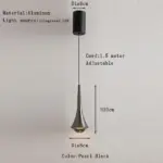 Homeko Aluminum Water Drop Pendant Lamp