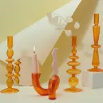 Homeko_Amber_Glass_Taper_Candle_Holder_Vases_-_-4212746 Homeko Amber Glass Taper Candle Holder Vases