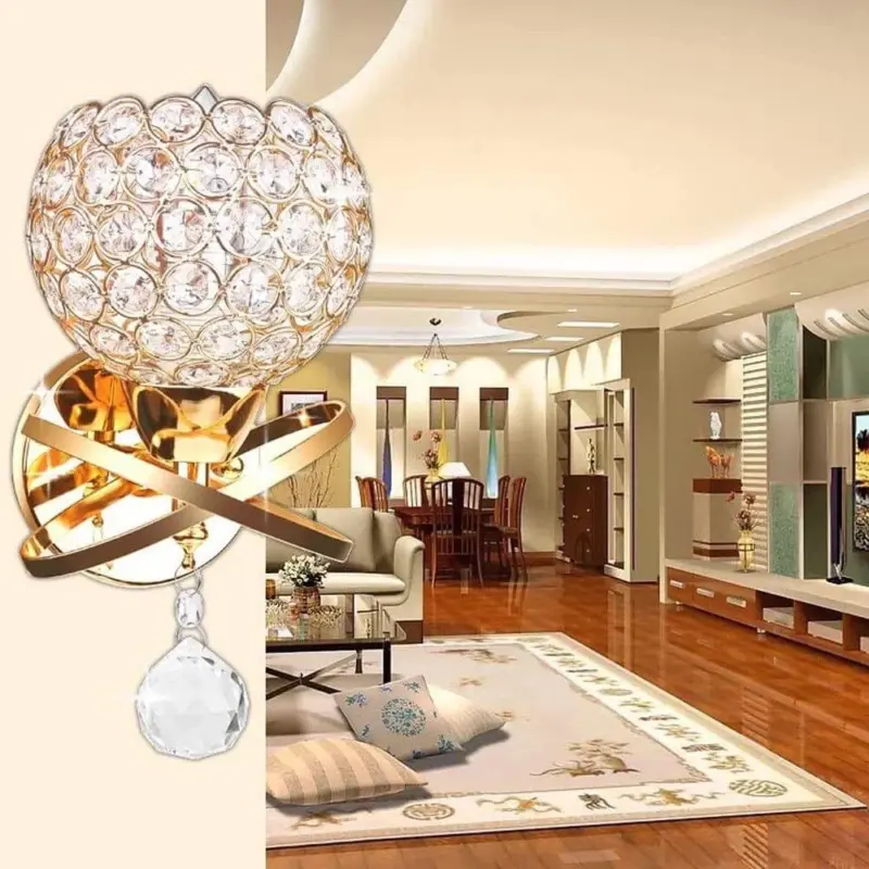 Homeko And Creative Honeycomb Crystal Wall Light