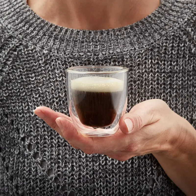 Homeko AngeloA Homekoouble WalleHomeko Thermo Espresso Glasses 2.7 Ounces Set of 4