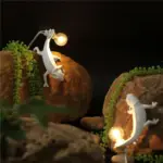 Homeko Animal Resin Lizard Table Lamps