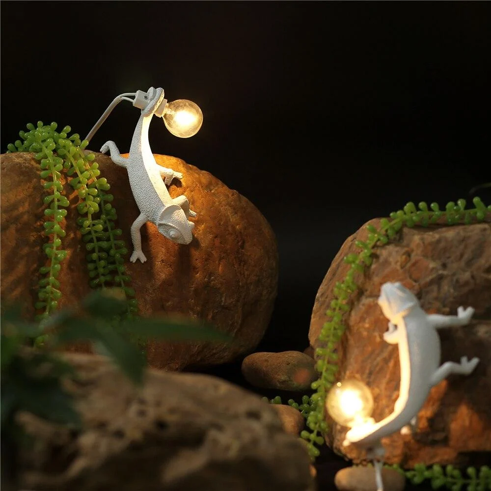 Homeko Animal Resin Lizard Table Lamps -