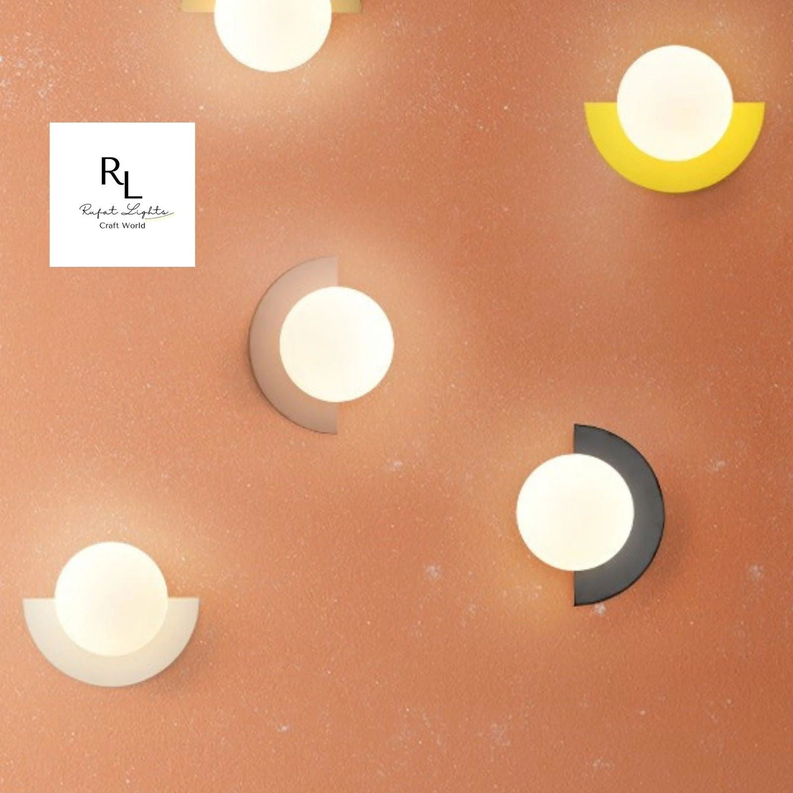 Homeko Arc Colorful Nordic Wall Lamp Sconce Light Fixtures -