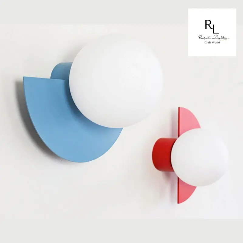 Homeko Arc Colorful Nordic Wall Lamp Sconce Light Fixtures