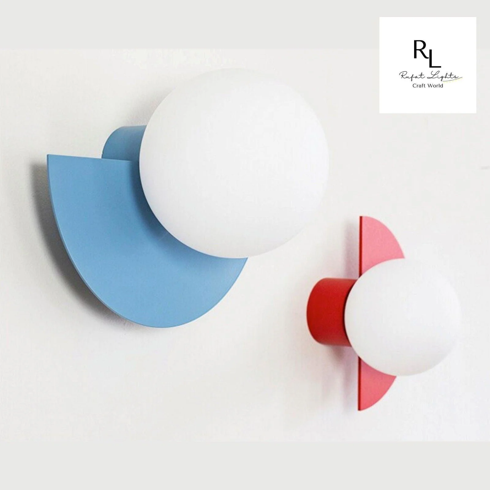 Homeko Arc Colorful Nordic Wall Lamp Sconce Light Fixtures -