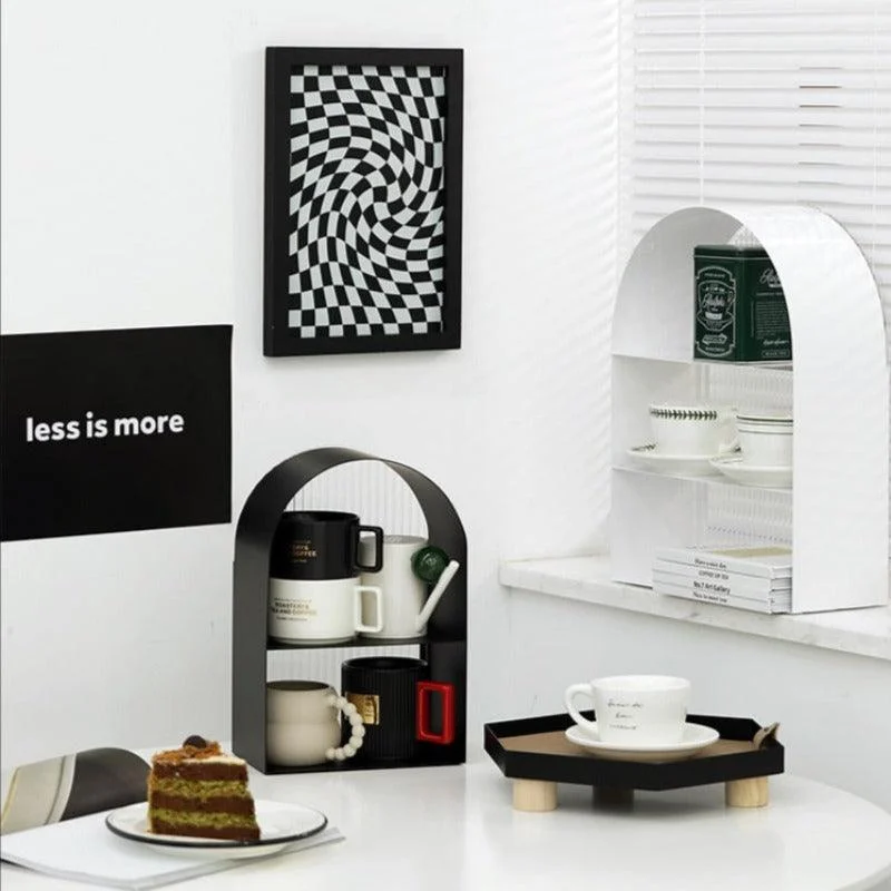 Homeko Arch Metal & Acrylic Display Shelves -