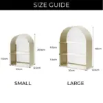 Homeko Arch Metal Acrylic Display Shelves