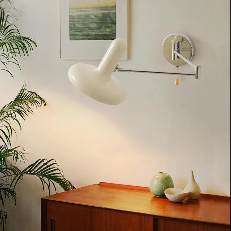 Homeko Arm White Capsule Wall Lamp -