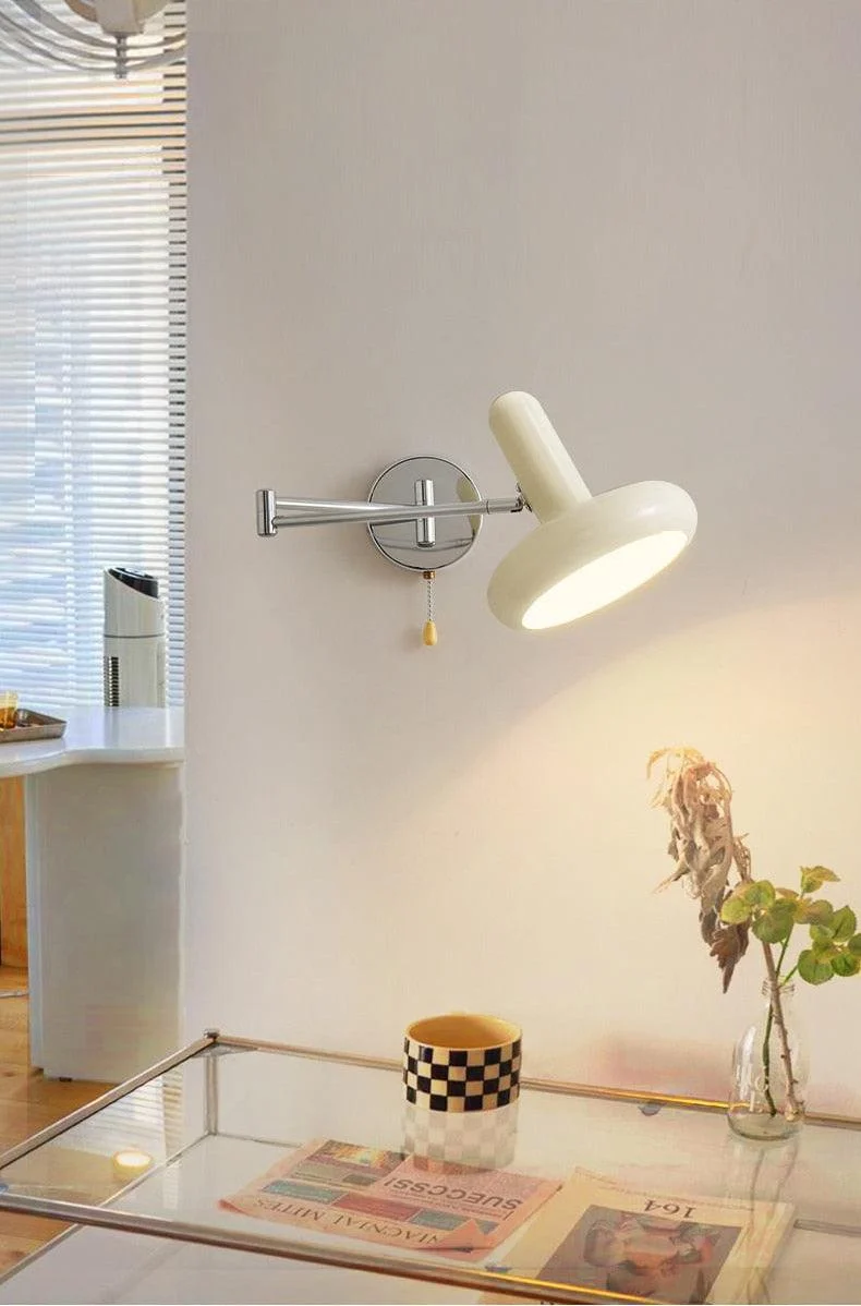 Homeko Arm White Capsule Wall Lamp -