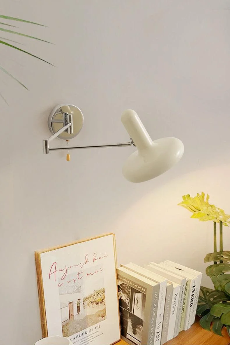 Homeko Arm White Capsule Wall Lamp -