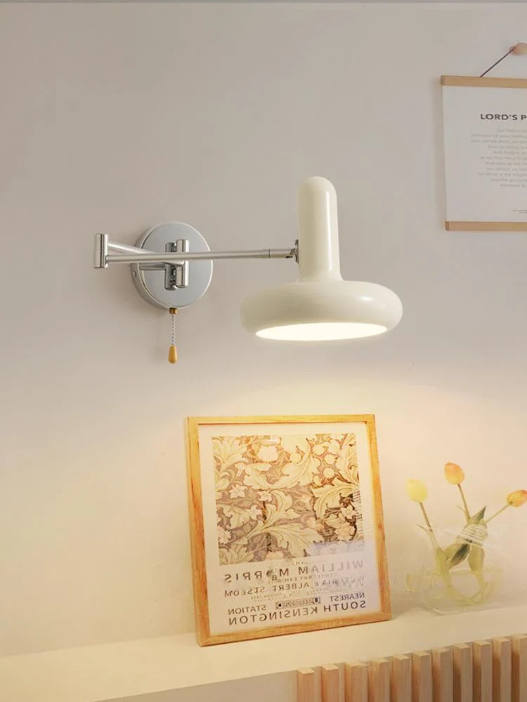 Homeko Arm White Capsule Wall Lamp -