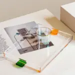 Homeko Art Clear Rectangular Acrylic Trays