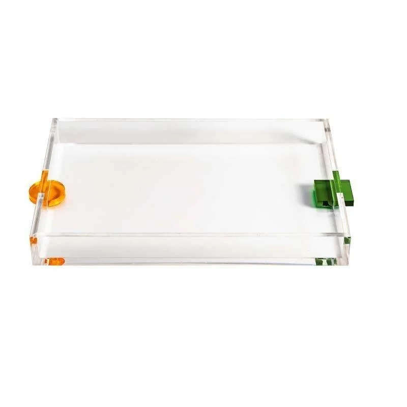 Homeko Art Clear Rectangular Acrylic Trays -