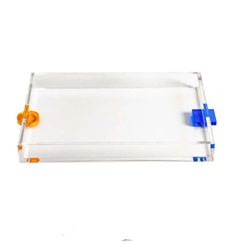 Homeko Art Clear Rectangular Acrylic Trays -