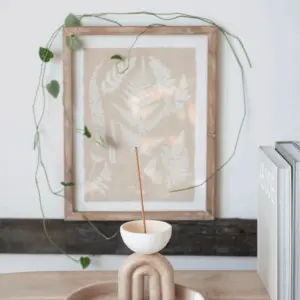 Homeko Art  Fern Wood Framed Art Homeko Handing - 