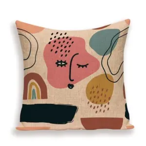 Homeko Art Linen Pillow Covers