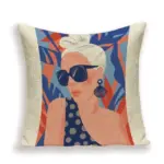 Homeko Art Linen Pillow Covers