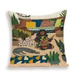 Homeko Art Linen Pillow Covers