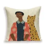 Homeko Art Linen Pillow Covers
