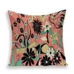 Homeko Art Linen Pillow Covers