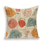 Homeko Art Linen Pillow Covers