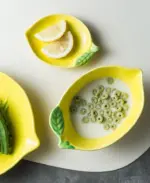 Homeko Assiettes Lemon Ceramic Plate Collection