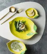 Homeko Assiettes Lemon Ceramic Plate Collection