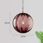 Homeko Ball Colored Pendant Light