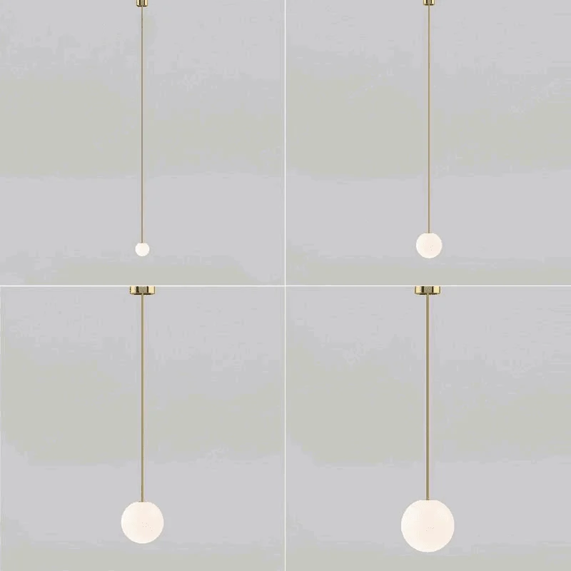 Homeko Ball Single Globe Pendant Light -