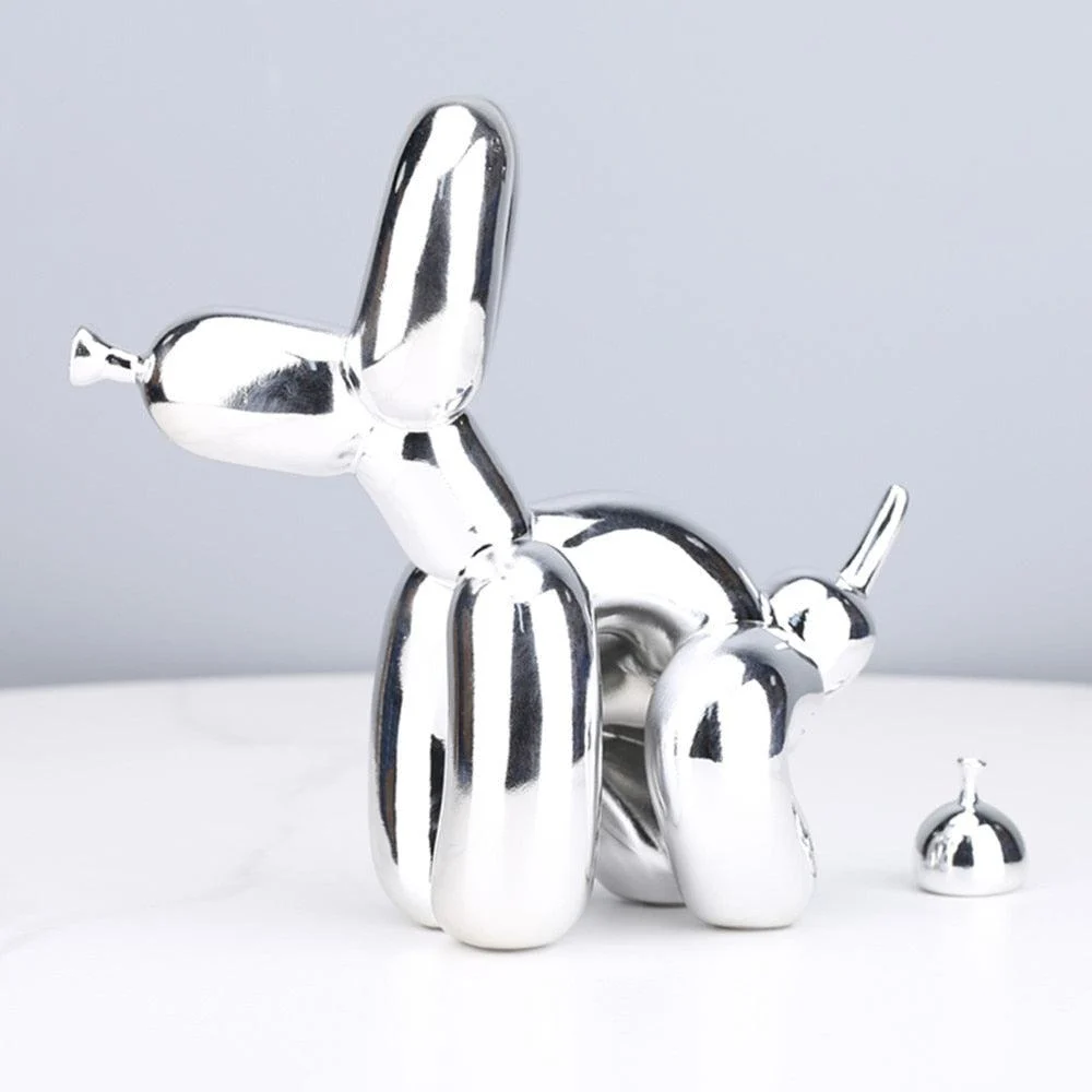 Homeko Balloon Dog Doing Business Sculpture -