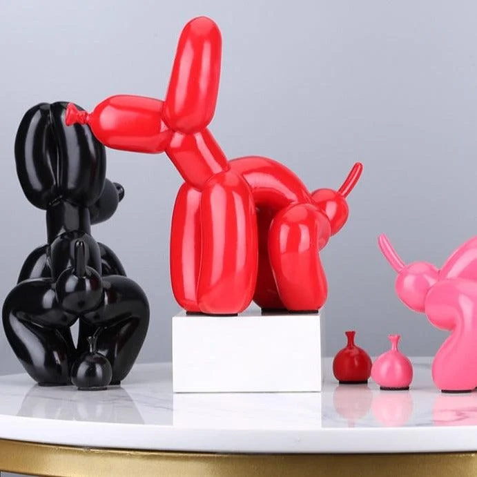 Homeko Balloon Dog Doing Business Sculpture -