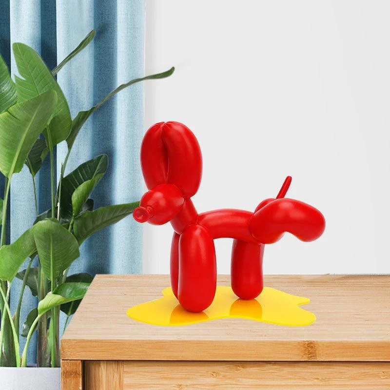 Homeko Balloon Dog Doing Number One Sculpture -