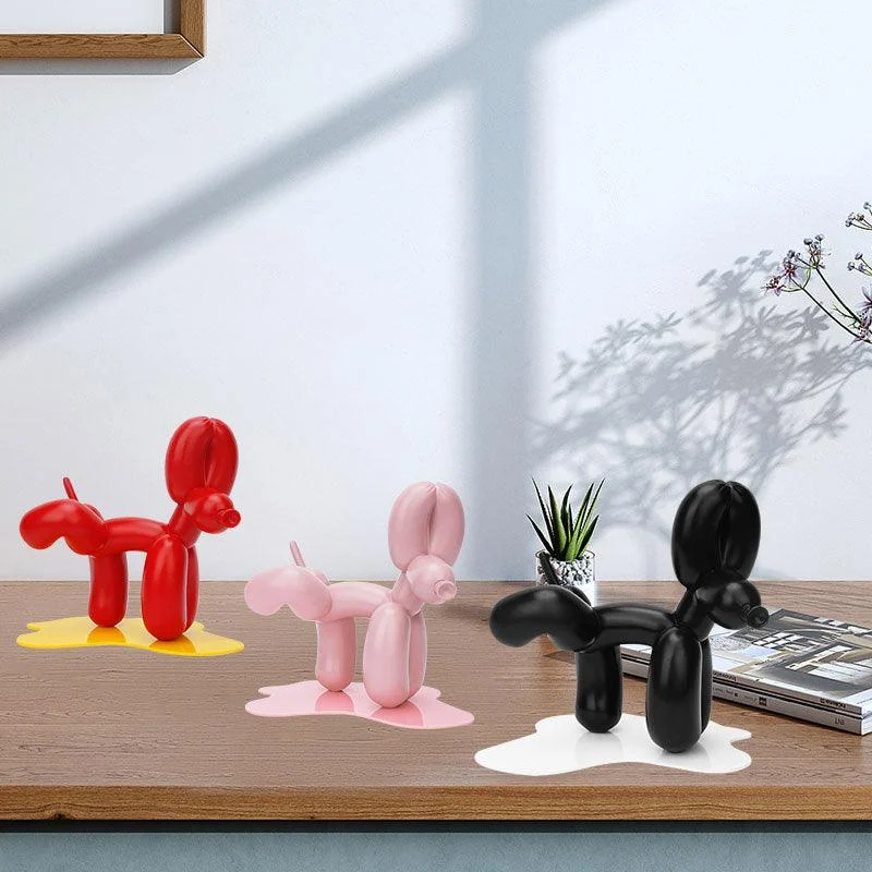 Homeko Balloon Dog Doing Number One Sculpture -