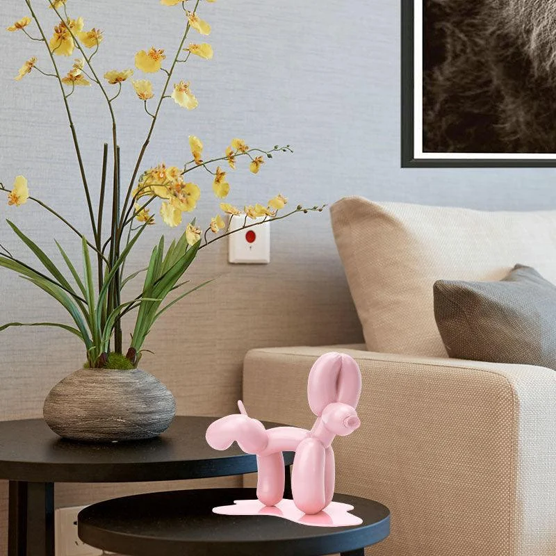 Homeko Balloon Dog Doing Number One Sculpture -