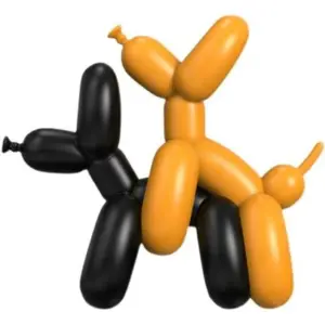 Homeko Balloon Dog Getting Busy Sculpture