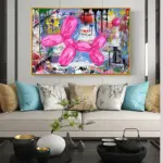 Homeko Balloon Dog Painting