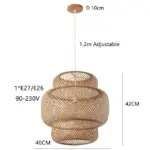 Homeko Bamboo Pendant Light