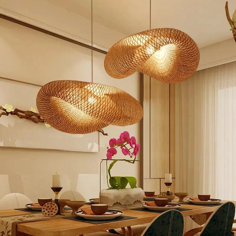 Homeko Bamboo Woven Pendant Light -