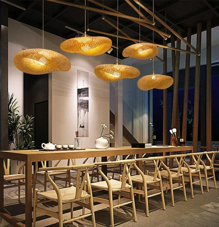 Homeko Bamboo Woven Pendant Light -