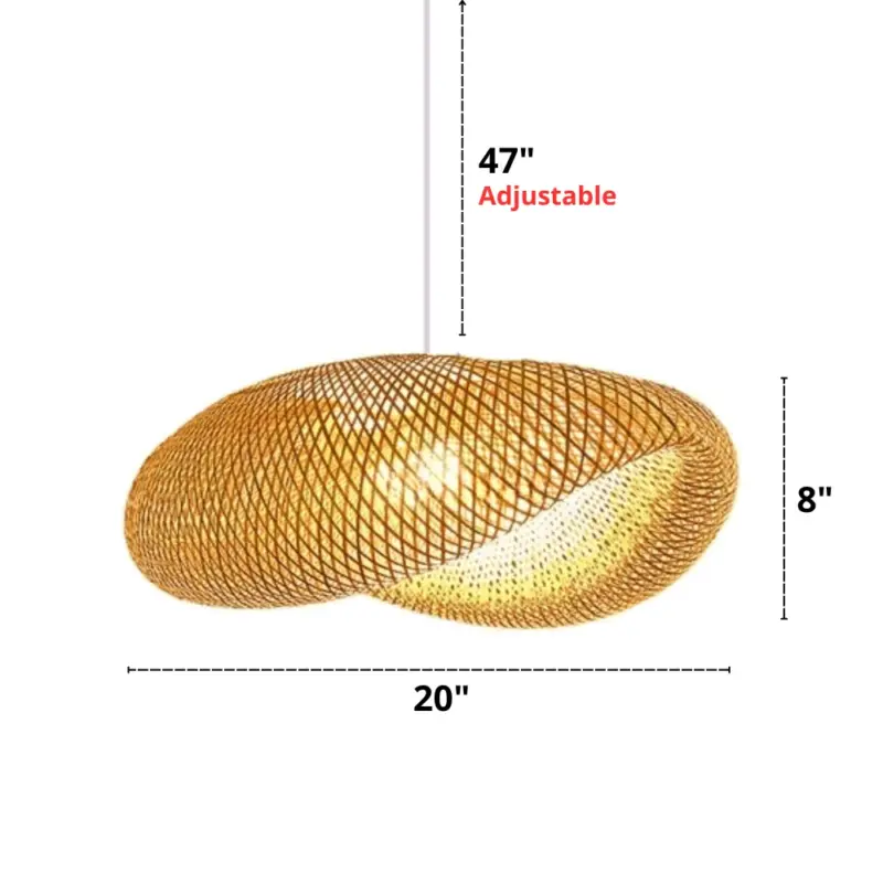 Homeko Bamboo Woven Pendant Light