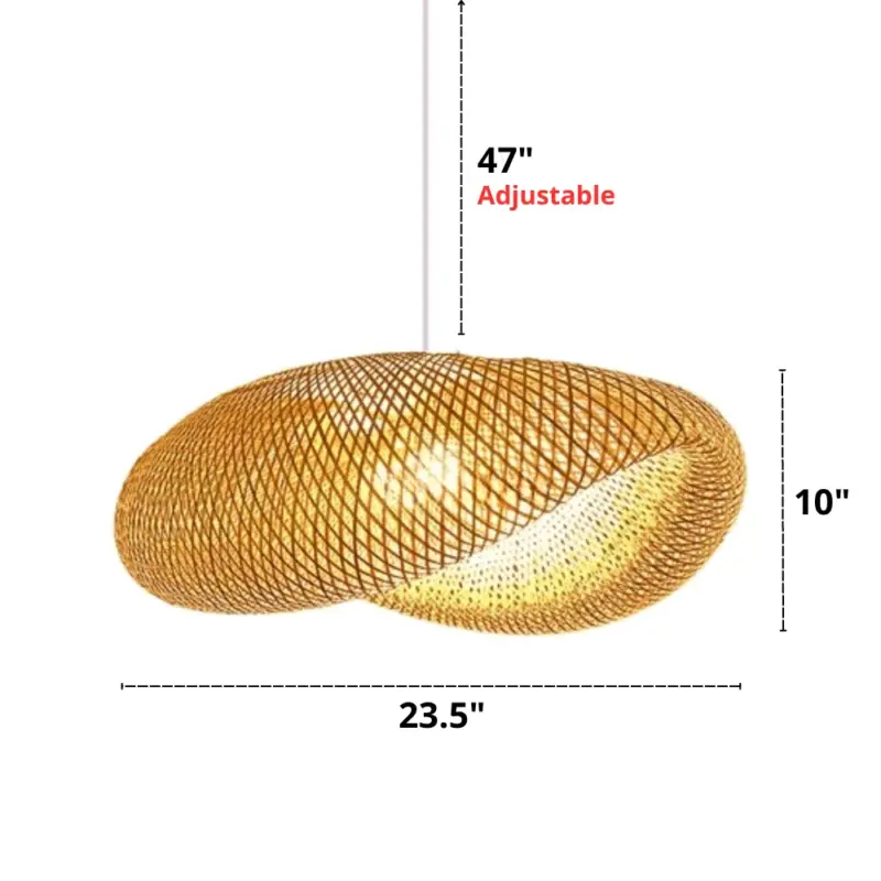 Homeko Bamboo Woven Pendant Light