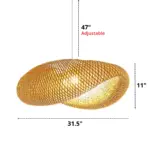 Homeko_Bamboo_Woven_Pendant_Light_-_-4214780 Homeko Bamboo Woven Pendant Light