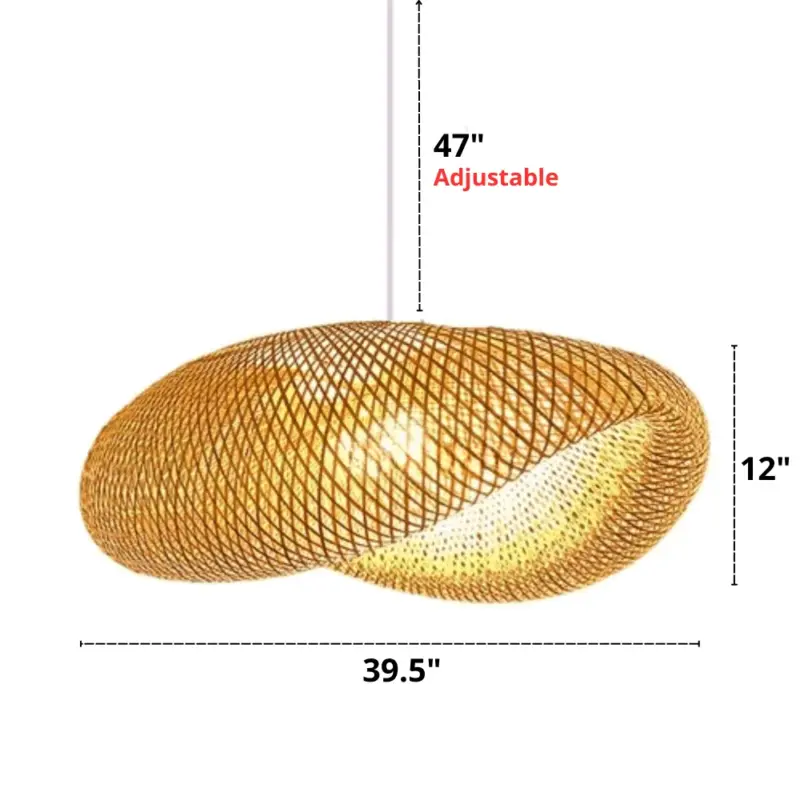 Homeko Bamboo Woven Pendant Light