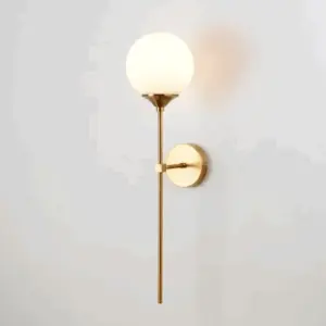 Homeko Base Glass Globe Wall Light - 