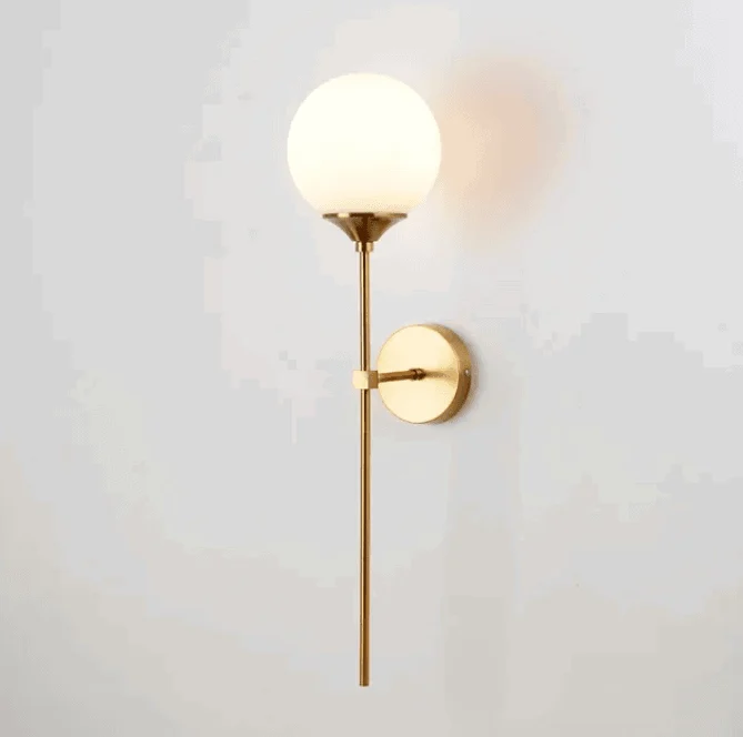 Homeko Base Glass Globe Wall Light -