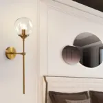 Homeko Base Glass Globe Wall Light